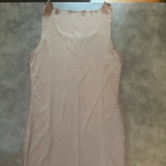 SHEIN Tan Bodycon Dress - Picture 2 of 3